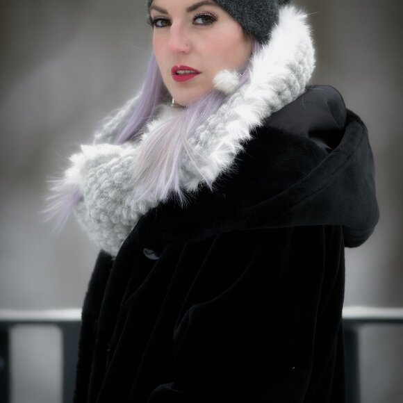 Faux Fur Zara black Coat - Picture 4 of 6